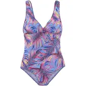LASCANA Maillot de bain bleu clair / bleu foncé / jaune / rose