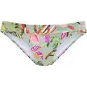 s.Oliver Bas de bikini 'Herbst' sépia / vert pastel / rose / rouge