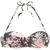 Buffalo Hauts de bikini chocolat / orange pastel / noir / blanc