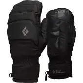 Black Diamond - Moufles de ski en PrimaLoft&reg; et en GORE-TEX - Mission MX Mitts Black en Cuir - Taille L - Noir