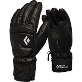 Black Diamond - Gants de freeride en PrimaLoft&reg; - W Spark Gloves Black / Black pour Femme en Cuir - Taille L - Noir