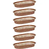 Hendi Paniers de service style fast-food, Marron, pcs,x(H)mm, Stockage du pain, Marron