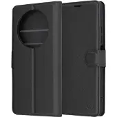 Techsuit - Leather Folio - Xiaomi Redmi 14C / Poco C75 - Black (Xiaomi Poco C75, Xiaomi Redmi 14C), Coque pour téléphone portable, Noir