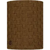 Buff Knitted&fleece Neck Warmer Marron
