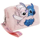 Disney Kosmetyczka Lilo i Stitch z postaciami Stitch i Angel Różowa