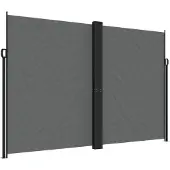 vidaXL Marquise latérale extensible Anthracite 220x1000 cm