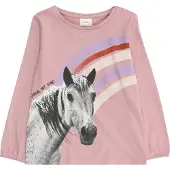 s.Oliver T-Shirt écru / gris clair / rose ancienne / noir