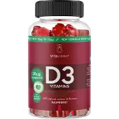VitaYummy D3 Vitamins Raspberry (U) 60 stk.