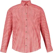 JP 1880 Chemise folklorique rouge clair / blanc