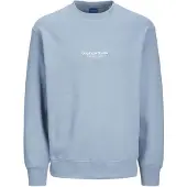 Jack & Jones Sweat-shirt bleu clair / blanc