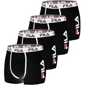 FILA Boxers Fila Lot de 4 Boxers Coton homme FU5040 Uni homme || Taille EU XL