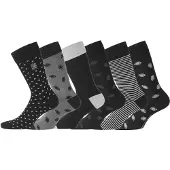 Serge Blanco Chaussettes Lot de 6 Paires de Chaussettes de ville coton homme homme || Taille 43 / 46