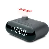 Muse Radio analogique - - M-179 P - Tuner FM - Projecteur horaire - Noir
