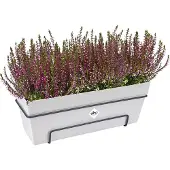 You do it Pot de Plante Rectangulaire Blanc Elho en Plastique - 50 cm