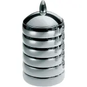 Alessi CB02 KALISTÒ 2 BOÎTE EN ACIER INOXYDABLE 18 / 10 BRILLANT AVEC POMMEAU EN ALUMINIUM