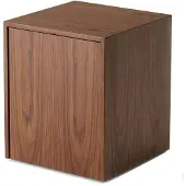 New Works Mass Table d'Appoint With drawer | Walnut