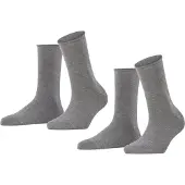Falke Chaussettes gris chiné