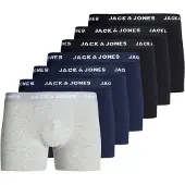 Jack & Jones Boxers 'JACAnthony' bleu marine / gris chiné / noir / blanc
