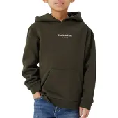 Name it Sweat 'Brody' vert foncé / blanc
