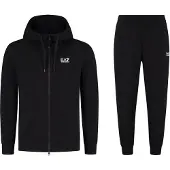 EA7 Survêtement noir / blanc