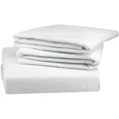 Essenza Drap-Housse Essenza Molton White (Coton)-160 x 200 cm
