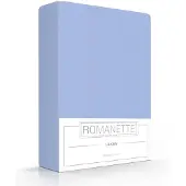 Romanette Drap Romanette Bleu Clair (Coton)-200 x 260 cm (2-personnes)