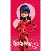 Miraculous Serviette De Bain Et De Plage Imprimée 100% Coton, Miraculous Ladybug Supergirl Rouge