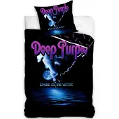Carbotex Draps de lit en coton Deep Purple - Smoke on the Water