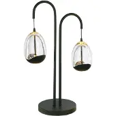 Highlight Lampe de table Clear Egg noir 2 lumières