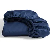 Cinderella Drap-Housse Cinderella Sundays Navy (Satin)-200 x 210 cm