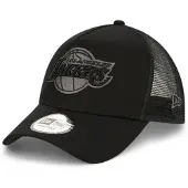 New Era La Lakers Nba E Frame Trucker Adjustable Cap Noir