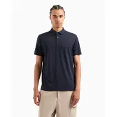 Armani Exchange 6dzffd-zjh4z Short Sleeve Polo Noir XS Homme
