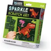 Crocodile Creek cartes à gratter scintillantes Dino - 15 cartes