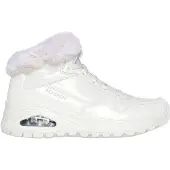 SKECHERS Bottines à lacets blanc