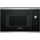 Bosch Serie 4 Bel523ms0 800w Touch Built-in Microwave With Grill Noir,Argenté 20 Liters / EU Plug 220V