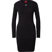 HUGO Robe 'Nemalia' noir / blanc