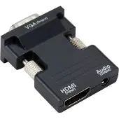 Dolphix Adaptateur HDMI vers VGA + jack 3,5 mm - compact / noir