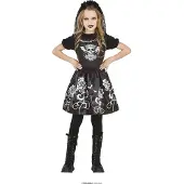 Guirca Goth Dancer Girl Costume Jaune 5-6 Years