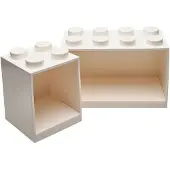 LEGO Étagère Lego Iconic Blanc (2 Pièces)