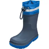 Playshoes Bottes en caoutchouc bleu / marine / gris clair