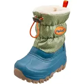 Playshoes Bottes de neige olive / pétrole / orange