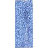 Bershka Jupe bleu ciel / blanc