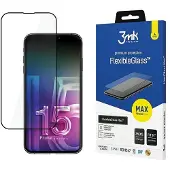 3MK Apple iPhone 15 Plus - FlexibleGlass Max (1 pcs, Apple iPhone 15 Plus), Téléphone portable : film de protection, Noir