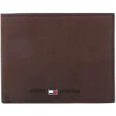 Tommy Hilfiger Porte-monnaies 'Johnson' bleu marine / chocolat / rouge / blanc