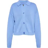 ROCKEASY Cardigan bleu clair
