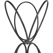 Beliani Porte-manteau en acier noir WALTERS
