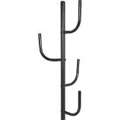 Beliani Porte-manteau en acier noir FLAGLER
