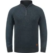 Blend Pull-over 'Ganbolf' bleu foncé / marron / gris argenté