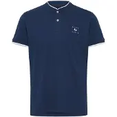 Blend T-Shirt 'Polo' bleu / blanc