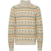 Blend Pull-over beige / gris / rouge